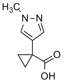 1-(1-methyl-1H-pyrazol-4-yl)cyclopropane-1-carboxylic acid