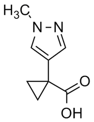 1-(1-methyl-1H-pyrazol-4-yl)cyclopropane-1-carboxylic acid